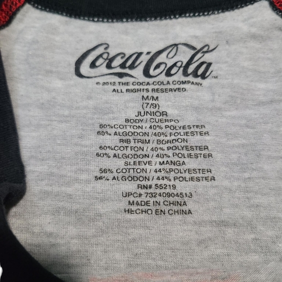 COCA COLA graohic tee Junior size 7/9 - Picture 3 of 6